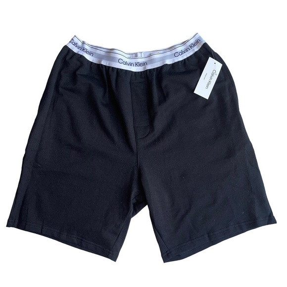 Calvin Klein Men's size Medium Black Pajama  lounge Sleep Shorts NWT - Picture 6 of 10